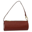 LOUIS VUITTON Epi Soufflot Pouch Accessory Pouch Brown LV Auth hk3075-1