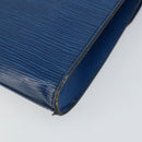 LOUIS VUITTON Epi Art Deco Clutch Bag Blue M52635 LV Auth hk3076-7