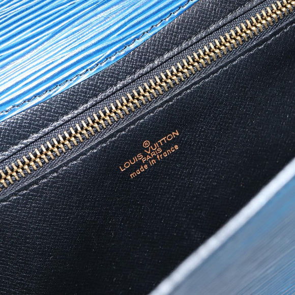 LOUIS VUITTON Epi Art Deco Clutch Bag Blue M52635 LV Auth hk3076