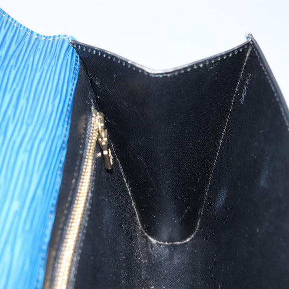 LOUIS VUITTON Epi Art Deco Clutch Bag Blue M52635 LV Auth hk3076