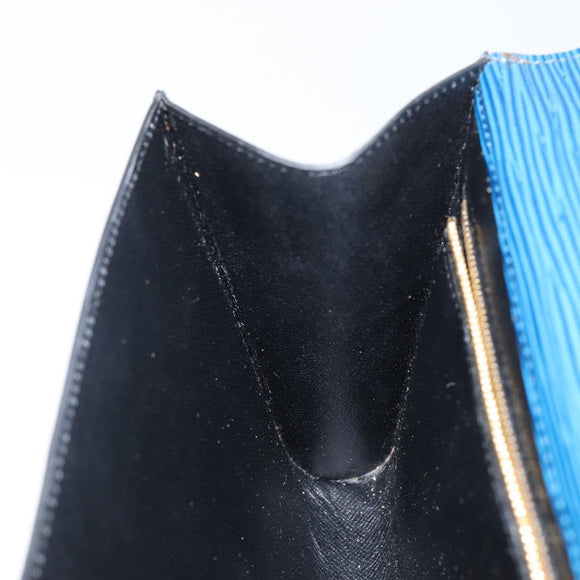 LOUIS VUITTON Epi Art Deco Clutch Bag Blue M52635 LV Auth hk3076