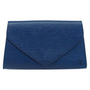 LOUIS VUITTON Epi Art Deco Clutch Bag Blue M52635 LV Auth hk3076-13