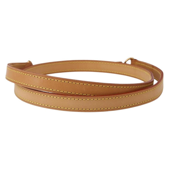 LOUIS VUITTON Shoulder Strap Leather 35.4"" Beige LV Auth hk3078