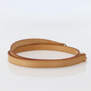 LOUIS VUITTON Shoulder Strap Leather 35.4"" Beige LV Auth hk3078-4