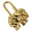 HERMES Elephant Cadena Charm metal Gold Auth hk3080-1
