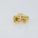 HERMES Elephant Cadena Charm metal Gold Auth hk3080-9