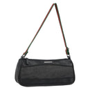 GUCCI Web Sherry Line Accessory Pouch Canvas Black Silver Red 92820 Auth hk3082-1