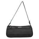 GUCCI Web Sherry Line Accessory Pouch Canvas Black Silver Red 92820 Auth hk3082-13