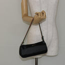 GUCCI Web Sherry Line Accessory Pouch Canvas Black Silver Red 92820 Auth hk3082-21