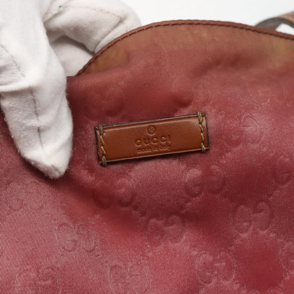 GUCCI GG Canvas Tote Bag Nylon Pink Gold 295252 Auth hk3085