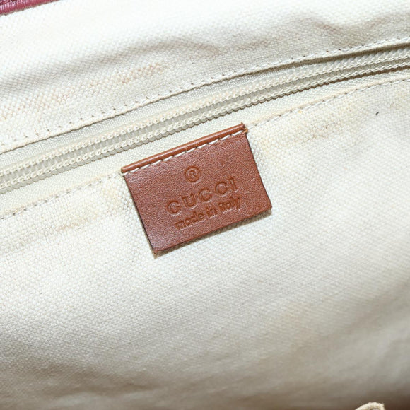 GUCCI GG Canvas Tote Bag Nylon Pink Gold 295252 Auth hk3085