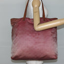 GUCCI GG Canvas Tote Bag Nylon Pink Gold 295252 Auth hk3085-22