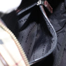 BURBERRY Nova Check Shoulder Bag Canvas Beige Silver Auth hk3087-19