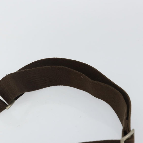 BURBERRY Nova Check Shoulder Bag Canvas Beige Silver Auth hk3087