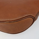 Burberrys Shoulder Bag Leather Brown Gold Auth hk3089-14