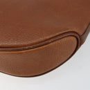 Burberrys Shoulder Bag Leather Brown Gold Auth hk3089-16