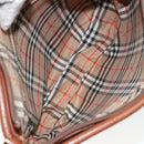 Burberrys Shoulder Bag Leather Brown Gold Auth hk3089-12