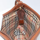 Burberrys Shoulder Bag Leather Brown Gold Auth hk3089-17