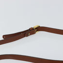 Burberrys Shoulder Bag Leather Brown Gold Auth hk3089-8