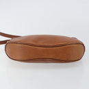 Burberrys Shoulder Bag Leather Brown Gold Auth hk3089-5