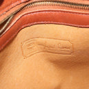 MCM Logogram Vicetos Shoulder Bag PVC Leather Brown Gold Auth hk3092-17