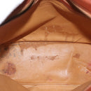 MCM Logogram Vicetos Shoulder Bag PVC Leather Brown Gold Auth hk3092-11