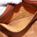 MCM Logogram Vicetos Shoulder Bag PVC Leather Brown Gold Auth hk3092-20