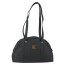 MCM Vicetos Logogram Shoulder Bag PVC Leather Black Gold Auth hk3093-1