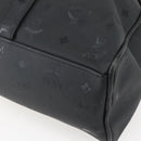 MCM Vicetos Logogram Shoulder Bag PVC Leather Black Gold Auth hk3093-12