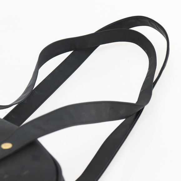 MCM Vicetos Logogram Shoulder Bag PVC Leather Black Gold Auth hk3093