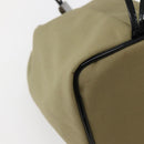 GUCCI Drawstring Pouch Nylon Beige 039 0973 Auth hk3094-16