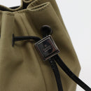 GUCCI Drawstring Pouch Nylon Beige 039 0973 Auth hk3094-10