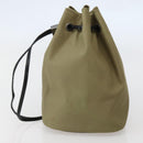 GUCCI Drawstring Pouch Nylon Beige 039 0973 Auth hk3094-3