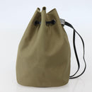 GUCCI Drawstring Pouch Nylon Beige 039 0973 Auth hk3094-4