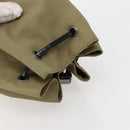 GUCCI Drawstring Pouch Nylon Beige 039 0973 Auth hk3094-6