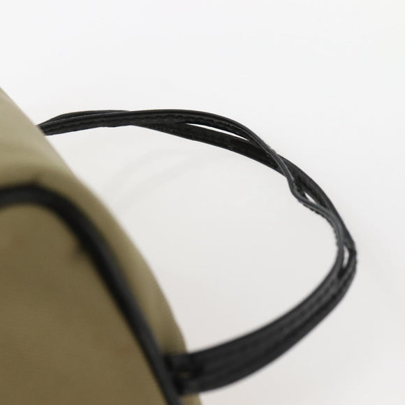 GUCCI Drawstring Pouch Nylon Beige 039 0973 Auth hk3094