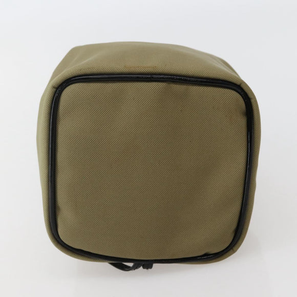 GUCCI Drawstring Pouch Nylon Beige 039 0973 Auth hk3094