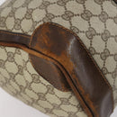 GUCCI GG Supreme Web Sherry Line Boston Bag PVC Beige Gold Red Auth hk3095-14