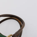 GUCCI GG Supreme Web Sherry Line Boston Bag PVC Beige Gold Red Auth hk3095-9