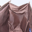 BURBERRY Nova Check Blue Label Tote Bag Nylon Beige Silver Auth hk3096-18