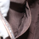 BURBERRY Nova Check Blue Label Tote Bag Nylon Beige Silver Auth hk3096-19