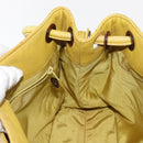 CHANEL COCO Mark Shoulder Bag Leather Yellow CC Auth hk3101-21