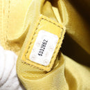 CHANEL COCO Mark Shoulder Bag Leather Yellow CC Auth hk3101-11