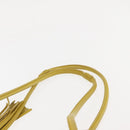 CHANEL COCO Mark Shoulder Bag Leather Yellow CC Auth hk3101-14