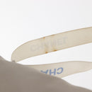 CHANEL Sports Shoulder Bag Nylon Gray Silver CC Auth hk3103-9