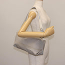 CHANEL Sports Shoulder Bag Nylon Gray Silver CC Auth hk3103-24