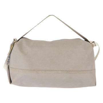 CHANEL Sports Shoulder Bag Nylon Gray Silver CC Auth hk3103 - 0