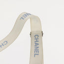 CHANEL Sports Shoulder Bag Nylon Gray Silver CC Auth hk3104-18