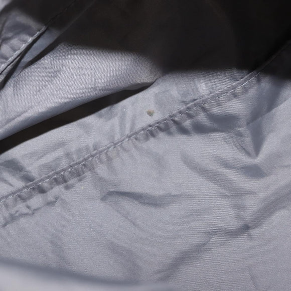 CHANEL Sports Shoulder Bag Nylon Gray Silver CC Auth hk3104