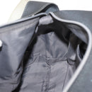 CHANEL Sports Shoulder Bag Nylon Gray Silver CC Auth hk3104-22